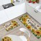 Spring Summer Sunflower Kitchen Rugs Set of 2, Fall Flower Bee Bloom You are My Sunshine Kitchen Mats Home Decor, Floral Seasonal Floor Door Mat Decorations - 17x29 and 17x47 Inches